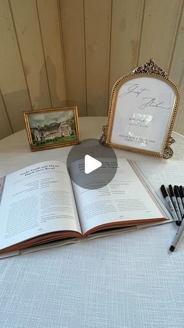 Hoopes Events on Instagram: "We love when couples incorporate unique details for their weddings. This weekend, our couple used a beautiful cookbook for their guest book. Guests were invited to find a recipe they liked and write a note. With each recipe they make, this couple will be reminded of their special day and the loved ones who attended.  #cooking #recipe #cookbook #guestbook #guestbookideas #guestbookwedding #wedding #destinationsweddings #couple #lovedones #weddingday #memories #weddinginspiration #weddingplanner #weddingplanning" Wedding Guest Book Recipes, Cookbook Wedding Guest Book, Recipe Guest Book Wedding, Calendar Guest Book, Recipe Cookbook, Wedding Guest Book Sign, Wedding 2025, Mini Wedding, Cooking Recipe