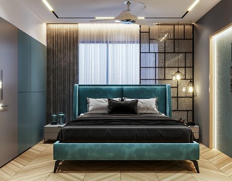 TURQUOISE TOUCH on Behance Wooden Bed Design Modern, Bedrooms Ideas For Couples, Wood Bed Design, Minimalist Bed, Simple Bedroom Design, Design Bed, Wooden Bed Design, Bedding Decor, Modern Bedroom Interior