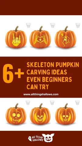 6+ Skeleton Pumpkin Carving Ideas Even Beginners Can Try – AllThingsHallows Easy Skeleton Pumpkin Carving, Pumpkin Carving Ideas Skeleton, Skeleton Pumpkin Carving Ideas, Pumkin Carving Easy, Pumpkin Carving Skeleton, Pumpkin Carving For Beginners, Skeleton Pumpkin Carving, Creative Pumpkin Painting, Pumkin Carving