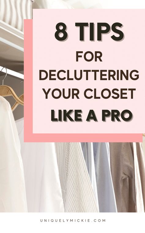 Closet Clean Out, Minimalist Closet Organization, Declutter Your Closet, Clean Out Your Closet, How To Organize Your Closet, Declutter Closet, Declutter Checklist, Organize Your Closet, Minimalist Closet