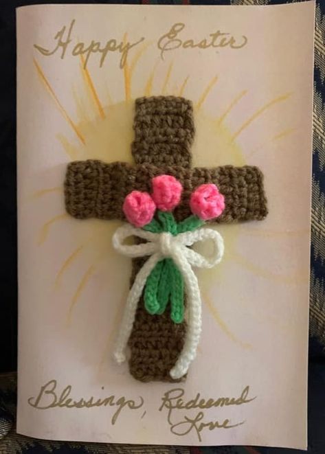 How to Crochet Redeeming Love Cross Applique Crochet Cross Applique, Easter Crochet Applique, Free Crochet Cross Patterns, Cross Crochet Pattern Free, Crochet Cross Free Pattern, Crochet Cross Pattern Free, Crochet Cross Pattern, Crochetting Ideas, Crochet Crosses