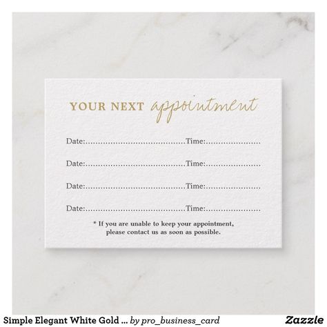 Next Appointment Card, Appointment Card Design, Gif Card, Business Card Appointment, Beauty Appointment, White Nails With Gold, Nurse Quotes Inspirational, Nail White, Appointment Card