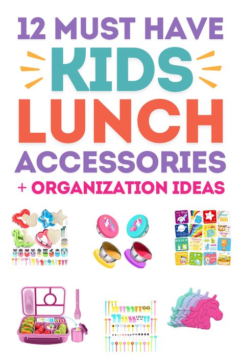 The best kids lunch box accessories and organization ideas! Make back to school lunch packing easier and eco-friendly with fun school lunch containers and bento box accessories for kids. Easy school lunch ideas for picky eaters, cold school lunch ideas for kids, kids lunch box meals, lunch box organization, kids school lunch box containers aesthetic, bento accessories organization, kids lunch recipes, lunch meal prep ideas, balanced meals for fussy eaters, healthy lunch box ideas for kids. Lunchbox Organization, School Lunch Packing, School Lunch Containers, Cold School Lunches, Lunch Box Accessories, Lunch Accessories, Fun School Lunches, Kids Lunch Box Meals, Lunch Packing