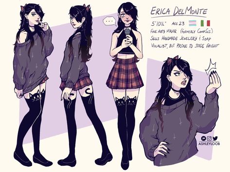 Modern Female Outfits, Transfemme Art, Trans Girl Drawing, Traumatized Oc, Trans Female Outfits, Transfem Art, Trans Goth, Kagura Mutsuki, Trans Oc