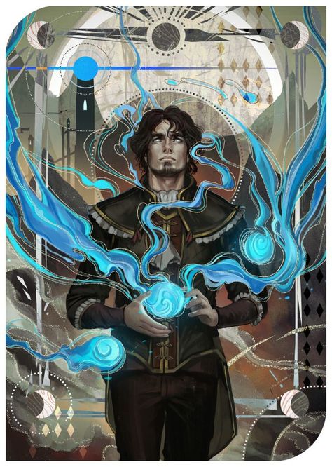 Dragon Age Tarot Cards, Fantasy Reference, T Photo, Reference Pictures, Dungeons And Dragons Characters, Dnd Art, Tarot Art, Mystical Art, Fantasy Illustration