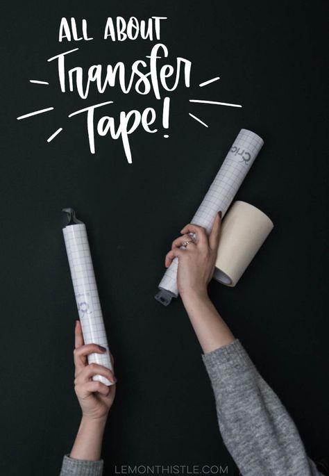 Everything you need to know about transfer tape for vinyl including what kind to use for what materials Crucit Ideas, Cricut Vs Silhouette, Transfer Tape For Vinyl, Diy Yard Games, Chalkboard Vinyl, Expressions Vinyl, Stencil Vinyl, Sticky Paper, Silhouette Tutorials