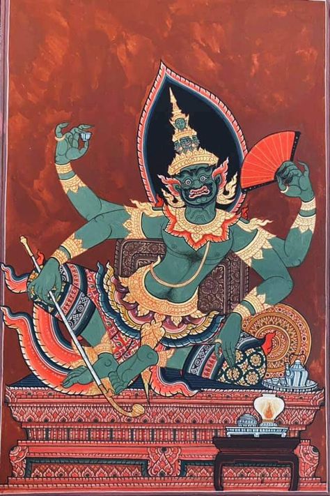 Myanmar Art, Sanskrit Language, Thailand Art, Southeast Asian Arts, South Asian Art, It Is Written, Art Traditional, Traditional Culture, Ganesh Art