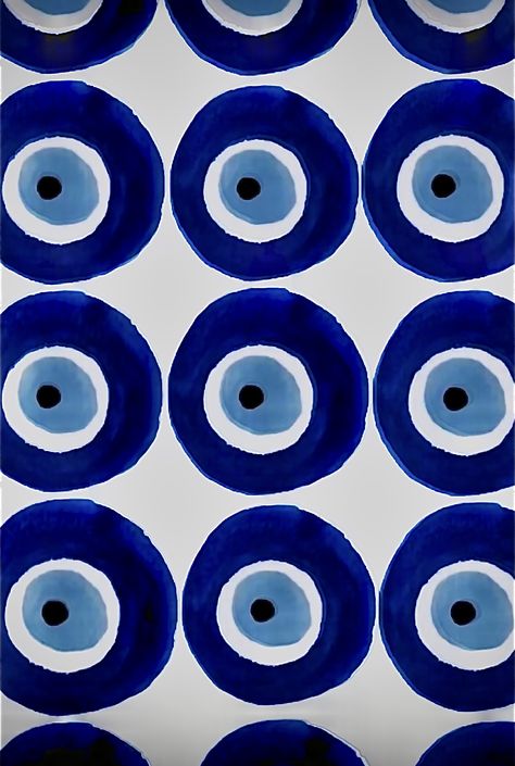 Evil Eye Poster Aesthetic, Greek Prints Pattern, Greece Print Pattern, Mamma Mia Background, Greek Background, Evil Eye Print, Greek Aesthetic, Greek Pattern, Greek Blue