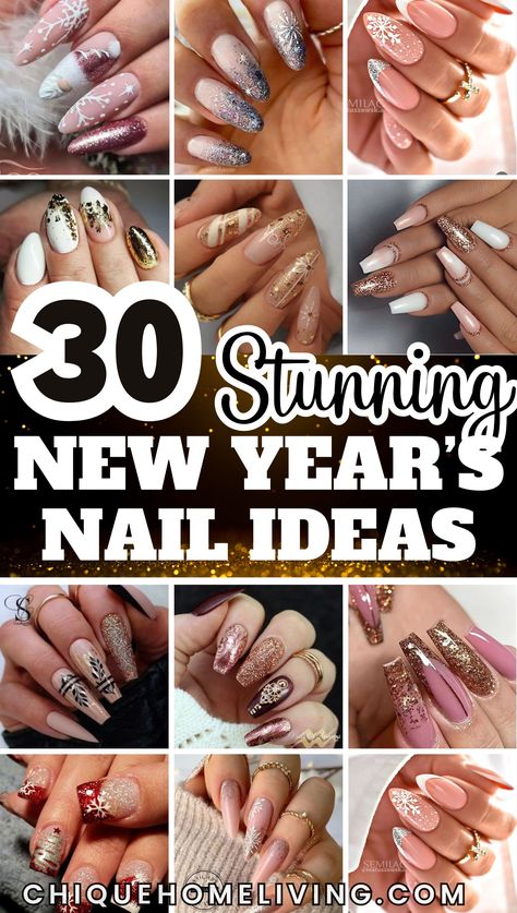 Get ready to ring in the new year with style! These 30 Stunning New Year’s Nail Ideas are all about making a bold statement and starting the year off right. Go for sparkling gold and silver glitter designs that capture the party vibe, or opt for sleek black nails with metallic accents for a chic, sophisticated look. Whether you prefer confetti-inspired patterns, ombre glitter tips, or minimalist elegance with subtle sparkles, these nail designs are perfect for any New Year’s celebration. Aries Nails Zodiac Signs, Black Nails With Metallic, Capricorn Birthday Nails, Year Nails, Glitter Tips, New Years Nail Designs, Party Vibe, New Years Eve Nails, Pretty Nail Colors