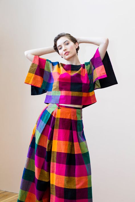 Ethical Womenswear Clothing Rujuta Sheth, Boxy Top, Wide Sleeves, Mode Inspiration, Colorful Fashion, Summer 2024, Fashion Inspo, Cute Outfits, Women Wear