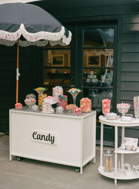 Discover the ultimate candy lover's paradise for your wedding! With AHA Sugar Co.'s vibrant candy cart, add a sprinkle of fun and a rainbow of flavors to your celebration. This whimsical twist on wedding treats isn't just delicious—it's a vibrant, personalized detail that will make your big day unforgettable. From Weddings in Woodinville #WeddingCandyCart #CandyLoversDream #PersonalTouchWedding #SweetTreatCorner #ColorfulWeddingIdeas Lolly Station Wedding, Candy Bar Cart, Candy Table Wedding, Candy Cart Wedding, Colorful Candy Bar, Candy Station Wedding, Candy Booth, Wedding Candy Cart, Wedding Candy Table