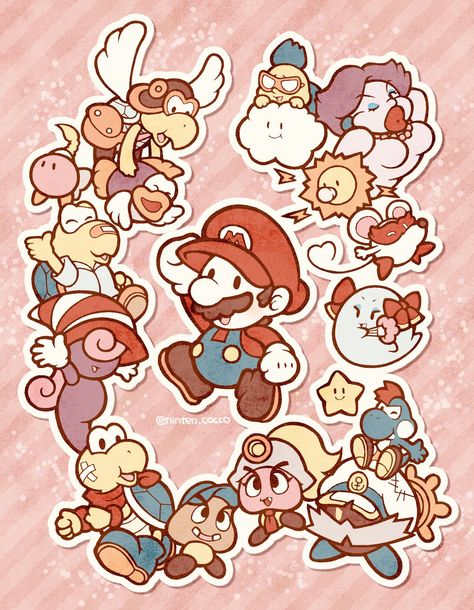 Paper Mario Thousand Year Door Fanart, Paper Mario Fanart, Paper Mario Thousand Year Door, Super Mario Smash, Mario Comics, Mario Plush, Mario Fan Art, Mario Stuff, Super Cool Stuff