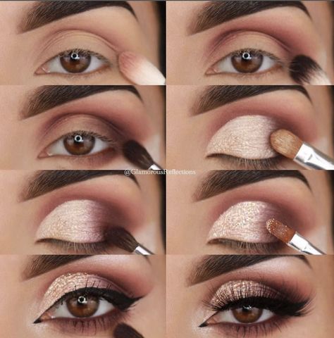 Eyeshadow Designs, Eyeshadow Tutorial For Beginners, Hacks Makeup, Natural Smokey Eye, Eye Makeup Steps, Simple Eye Makeup, Makijaż Smokey Eye, 1 August, How To Apply Eyeshadow