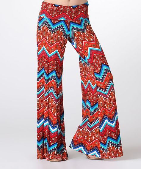 Look at this Brick Red Palooza Pants, Red Turquoise, Brick Red, Palazzo Pants, Arabesque, Pants Outfit, Flare Pants, Boho Chic, Harem Pants