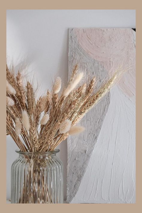 Diy Office Decor, Natural Dried Flowers, Bunny Tails, Flowers Home, Wheat Grass, Bunny Tail, Home Office Decor, Decor Diy, Habitat