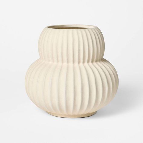 Ceramic Sandy Glaze Vase - Threshold™ designed with Studio McGee | Target Studio Mcgee Target, Speckle Glaze, Dark Wood Cabinets, Mcgee & Co, Studio Mcgee, Tabletop Decor, Modern Accents, Metal Candle, Affordable Home Decor