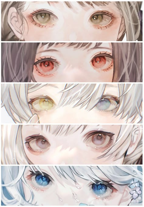 Cute Eyes Drawing, Eye Drawing Tutorials, Eyes Artwork, Anime Eye Drawing, Arte Inspo, Digital Painting Tutorials, Digital Art Anime, Anime Drawings Tutorials, Anime Eyes