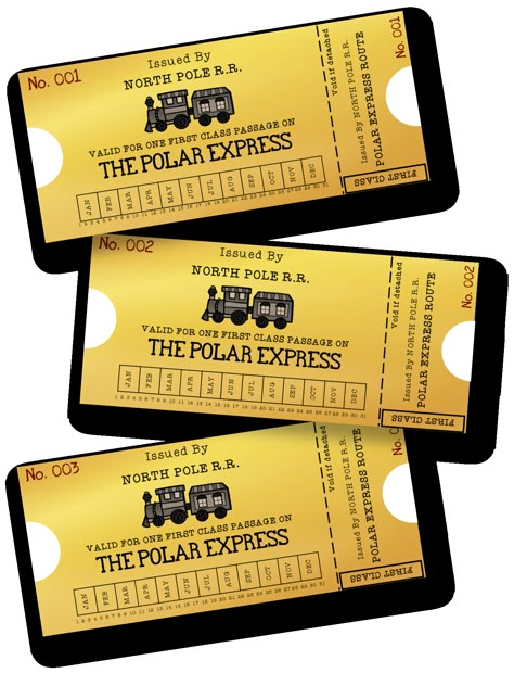 Host a Polar Express celebration this December with these free printable train tickets. Black & white and color options both provided. Polar Express Golden Ticket Printable, Free Printable Polar Express Tickets, Printable Polar Express Tickets Free, Polar Express Tickets Printable Free, Polar Express Ticket Printable Free, Halloween Worksheets Kindergarten, Happy Birthday Love Images, Polar Express Ticket, Polar Bear Express