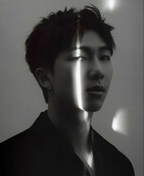 Namjoon Black And White, Rm Black And White, Rm Black, Black And White Aesthetic, Rap Monster, Moon Child, White Aesthetic, Bts Bangtan Boy, Super Junior