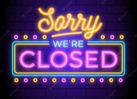 ComicAlleyToys on Instagram: "We will be closed today Dec. 24. Back opened for Monday Dec. 26 10 am to 6 pm. Sorry for the inconvenience #hours" Sorry Not Sorry Creamery, Sorry We Are Closed Today, Closed Today Sign, Temporarily Closed Sign, Sorry We Are Closed, Close Today, January 1, Happy New Year, Knowing You