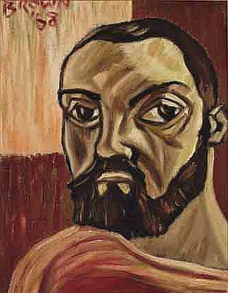 Christy Brown, 1968. (Irish, 1932 - 1981). twofacedmirror.tumblr.com Christy Brown, Brown Paintings, Brown Artwork, The Artist's Way, Art In The Park, Painted Faces, Brown Painting, Brown Art, Cubism