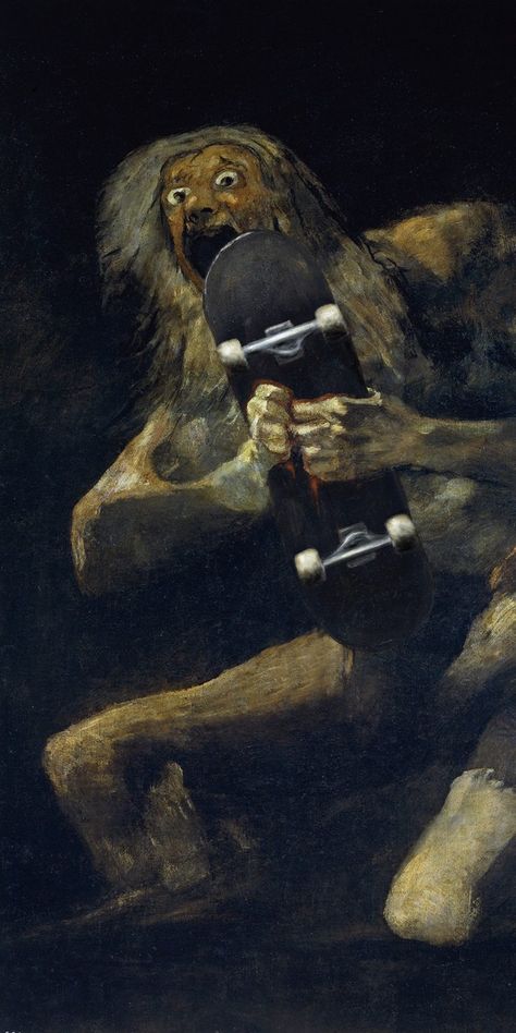 Saturn Eating His Son Francisco Goya, Saturn Eating His Son, Goya Saturn Devouring His Son, Goya Saturn, Saturn Devouring His Son, Francisco Goya, History Teacher, Pookie Wookie, Art Parody