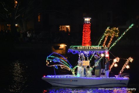 Christmas Boat Decorations Ideas, Irish Christmas, Santa Express, Boat Parade, Boat Lights, Dream Cruise, Private Yacht, Boat Stuff, Christmas Parade