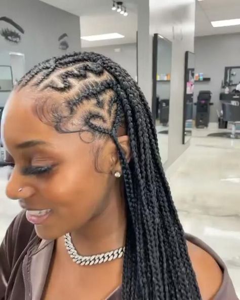 Jan 11, 2022 - This Pin was discovered by Kayla S. Discover (and save!) your own Pins on Pinterest Lemonade Braids Hairstyles, Feed In Braids, Elegant Scarf, Hairstyles Pictures, Big Box Braids Hairstyles, Feed In Braids Hairstyles, Cute Braided Hairstyles, Braided Cornrow Hairstyles, Braids Hairstyles Pictures