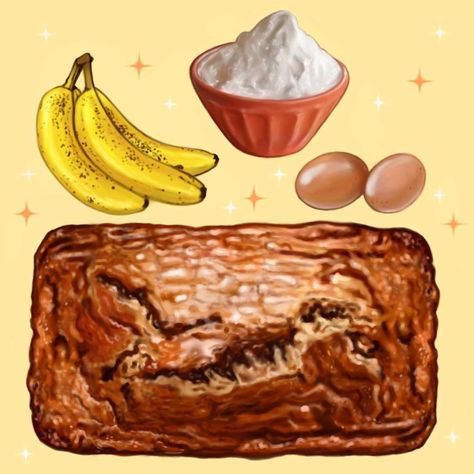 Banana Bread Drawing, Bread Drawing, Halloween Gift Baskets, For My Mom, Food Drawing, So Thankful, Diy Birthday Gifts, Diy Birthday, My Mom