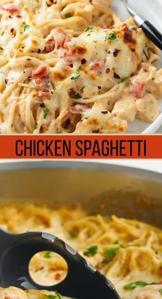 Chicken Spaghetti Recipe, Spaghetti Recipes Easy, Cozy Cook, Vegetarian Spaghetti, Chicken Spaghetti Recipes, Dinner Recipes Chicken, Cheese Cheddar, Cheddar Chicken, Pasta Spaghetti