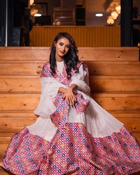 Traditional Dresses African, Afro Styles, Eritrean Dress, Ethiopian Wedding, Ethiopian Clothing, Habesha Dress, Ethiopian Traditional Dress, Ethiopian Dress, Habesha Kemis