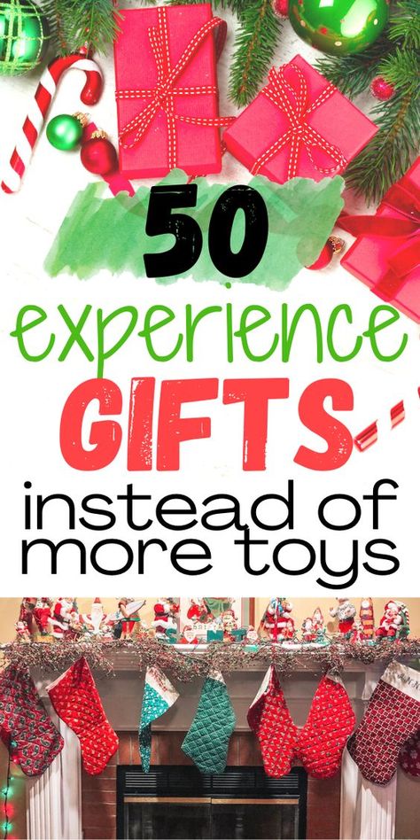 No Gifts For Christmas, Experience Box For Christmas, Gifting Experiences For Christmas, Best Christmas Gifts 2022 Kids, Experiences For Christmas Gifts, Christmas For Grandkids, Gift Ideas Experiences, Christmas Gift Experiences For Kids, Kids Christmas Gifts Something They Need