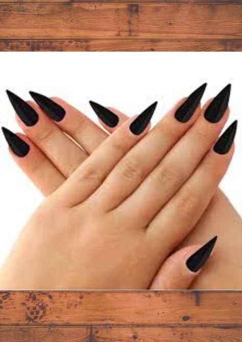 it is a beauty full nails Black Witch Nails, Full Nails, Black Nail Tips, A Witch Costume, Long Black Nails, Black Cat Costume, Wedding Nail Polish, Black Cat Costumes, Witch Nails