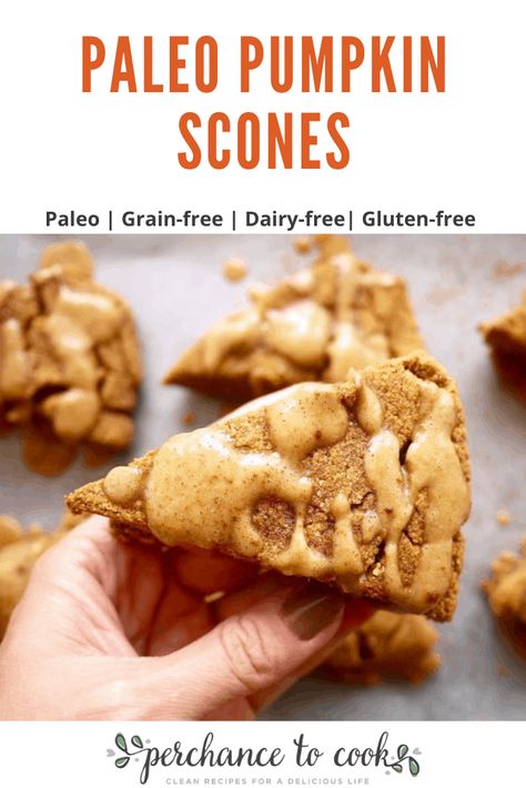 Paleo Pumpkin Scones (GF) Paleo Pumpkin Scones, Paleo Pumpkin Pudding, Paleo Scones, Paleo Pumpkin Recipes, Paleo Deserts, Paleo Biscuits, Pumpkin Scones Recipe, Inflammation Recipes, Scone Recipes