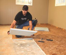 Insulating A Basement, How To Insulate Concrete Floors, Covering Insulation In Basement, How To Install Basement Flooring, Flooring For Basement, Basement Framing, Installing Heated Floors In Bathroom, Basement Subfloor, Basement Transformation