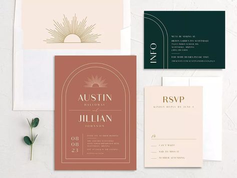 Halloween Wedding Invitations, Wood Wedding Invitations, Minimal Wedding Invitation, Wedding Themes Fall, Themed Wedding Invitations, Green Wedding Invitations, Wedding Invitations Romantic, Fall Wedding Invitations, Minimalist Wedding Invitations