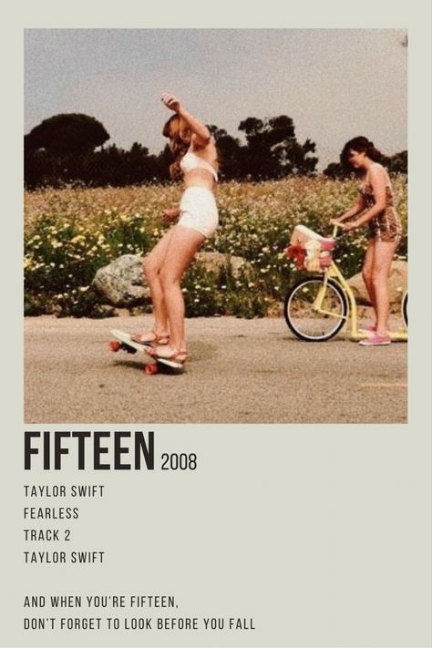 Fifteen By Taylor Swift, Taylor Swift Posters Fearless, Minimalist Taylor Swift Poster, Taylor Swift Polariod Poster, Alternative Minimalist Music Album Polaroid Poster Taylor Swift, Taylor Songs Poster, Alternative Minimalist Music Album Poster Taylor Swift, Fifteen Taylor Swift Aesthetic, Minimalist Poster Taylor Swift