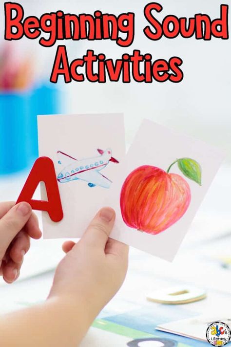 Are you looking for resources to help your students learn letter sounds? Try these fun, hands-on Beginning Sounds Activities! Click on the link to learn more! https://abcsofliteracy.com/beginning-sounds-activities/ Prek Small Group, Beginning Sounds Activities, Sounds Activities, Sound Activities, Letter Sound Recognition, Letter Sound Activities, Letter Sound, Beginning Sounds, Learning Letters