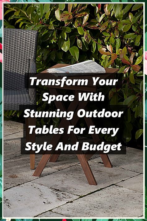 Discover how to elevate your outdoor living area with our stunning collection of outdoor tables. From sleek modern designs to charming rustic options, we have something for every style and budget. Transform your space into a perfect gathering spot for family and friends, whether you’re hosting a summer barbecue or enjoying a quiet evening under the stars. Explore our guide to find the ideal outdoor table that complements your unique aesthetic and enhances your outdoor experience. Tiered Planter, Garden Nook, Rock Garden Plants, Quiet Evening, Outdoor Tables And Chairs, Elegant Table Settings, Summer Barbecue, Rustic Farmhouse Style, Outdoor Retreat