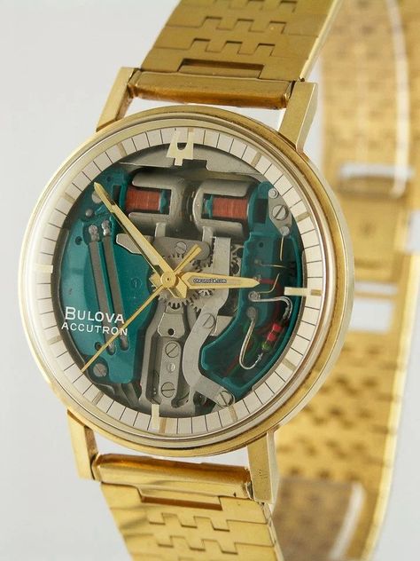 Bulova Accutron, Dream Watches, Yellow Gold Bracelet, Gold Case, Swiss Made, Steel Bracelet, Wood Watch, Your Dream