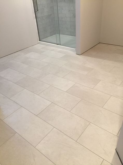 Rectangular Floor Tile Patterns, Light Bathroom Floor Tile, Tile And Hardwood Floor Combination, Lvt Flooring Bathroom, Pantry Floor, Entryway Remodel, Large Tile Bathroom, Mannington Adura, Beach House Flooring