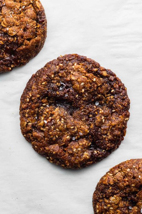 Miso Toffee Oat Bon Appetit Cookies, Salted Egg Yolk Cookies, Miso Caramel Cookies, Oatmeal Snickerdoodle Cookies, Salty Sweet Cookies, Cookie Recipes With Pecans, Chocolate Tahini Cookies, Miso Dessert, Oatmeal Sugar Cookies