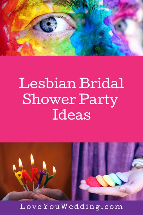 Having a hard time coming up with the best lesbian bachelorette and bridal shower party ideas? Check out our top ten ideas that you'll love! Pride Bridal Shower Ideas, Bridal Shower Ideas For Lesbian Couple, Lesbian Engagement Party Ideas, Lesbian Bachelorette Party Games, Lesbian Batchloret Party Ideas, Lesbian Hen Party Ideas, Lesbian Bridal Shower, Lesbian Bachelorette Party, Lesbian Bridal Shower Ideas