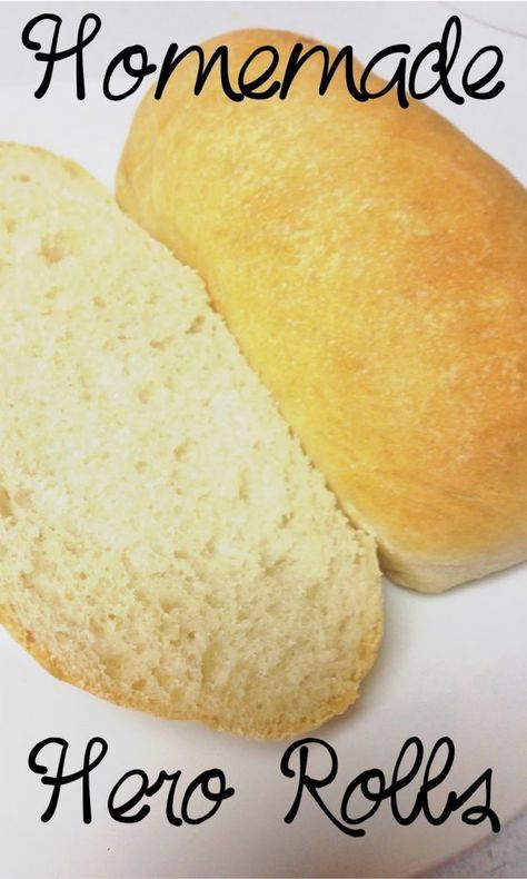 Hero Bread Recipe, My Own Hero, Bread For Sandwiches, Hero Sandwich, Homemade Sandwich, Homemade Breads, Doing Homework, Bread Roll, Yeast Bread