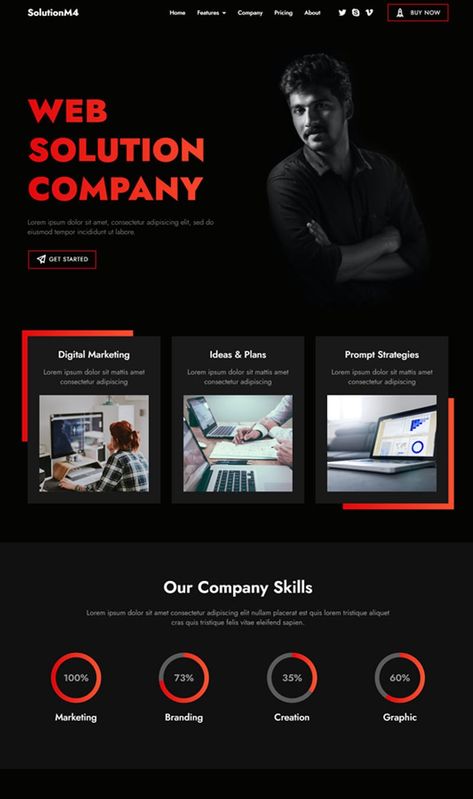 https://bit.ly/3EC353A Web Developer Portfolio Website, Web Developer Portfolio, Marketing Agency Website, Web Company, Wordpress Templates, Web Portfolio, Portfolio Website Template, Website Design Wordpress, App Interface Design