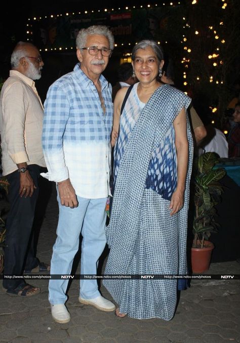 Naseeruddin Shah and Ratna Pathak Shah caught the show. Ratna Pathak, Neetu Kapoor, Kunal Kapoor, Ruby Ring Designs, Kapoor And Sons, Naseeruddin Shah, Shashi Kapoor, Rishi Kapoor, Japanese Patchwork