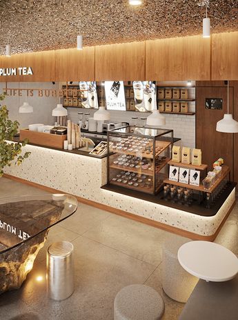 Tea And Bakery Shop, Cafe Inside Design, Modern Cake Shop Interior Design, Bakery Restaurant Design, Minimalist Cafe Interior Design, Cafe Reception Design, Cafe Bakery Design, Cafe Shop Interior Design, Bar Shop Design