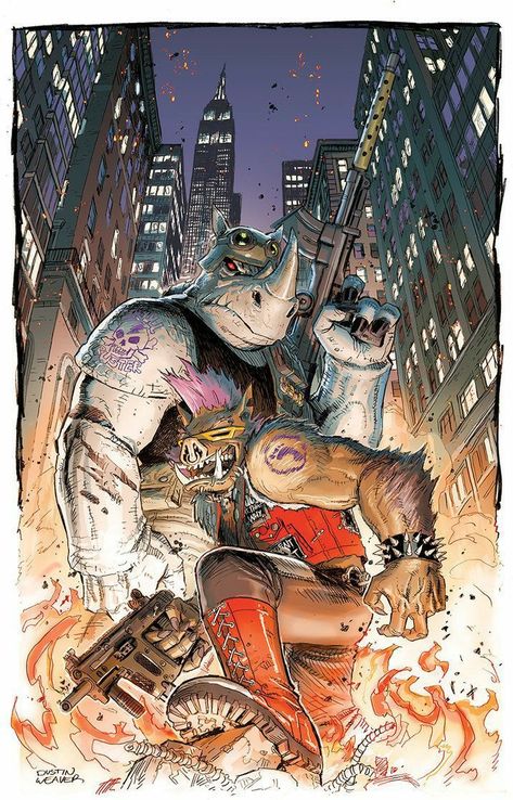 Bebop and Rocksteady Tmnt Villains, Bebop And Rocksteady, Arte Nerd, Teenage Mutant Ninja Turtles Artwork, Teenage Mutant Ninja Turtles Art, Ninja Turtles Artwork, Tmnt Artwork, Teenage Ninja, Teenage Ninja Turtles