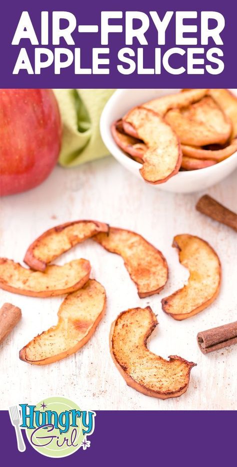 Apple Slices In Air Fryer, Healthy Apple Slices Recipes, Air Fryer Apple Slices Recipes, Airfry Apple Slices, Air Fryer Apple Slices, Air Fry Apple Slices, Baked Apple Slices, Air Fryer Food, Hungry Girl Recipes