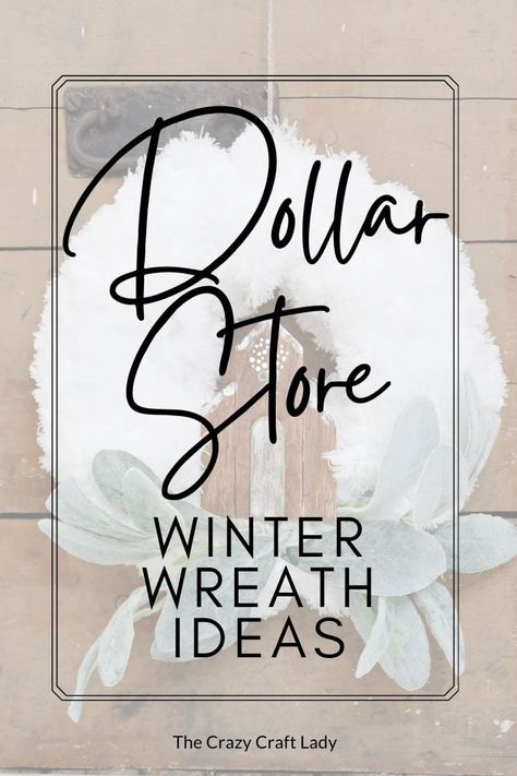 Silver Ball Wreath, Metal Wreath Ideas Christmas, Winter Dollar Store Crafts, Small Wreath Decor Ideas, Recycled Christmas Wreath Ideas, Wreath Crafts Christmas, Winter Wonderland Wreath Diy, Snowy Wreath Ideas, Winter Dollar Tree Diy